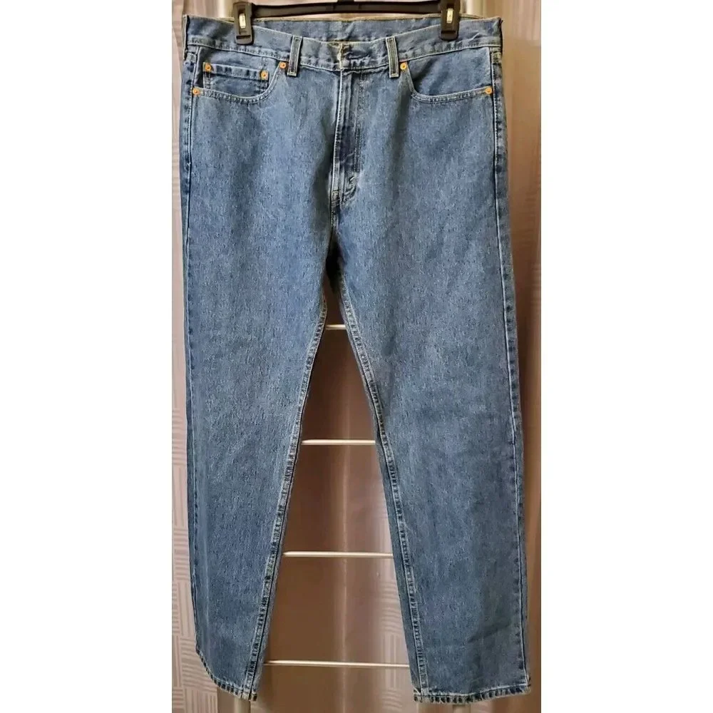 Levi's 505 Mens‎ Straight Fit Stonewash Blue Denim Jeans 38x32